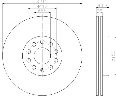 NF PARTS Тормозной диск NF1699163